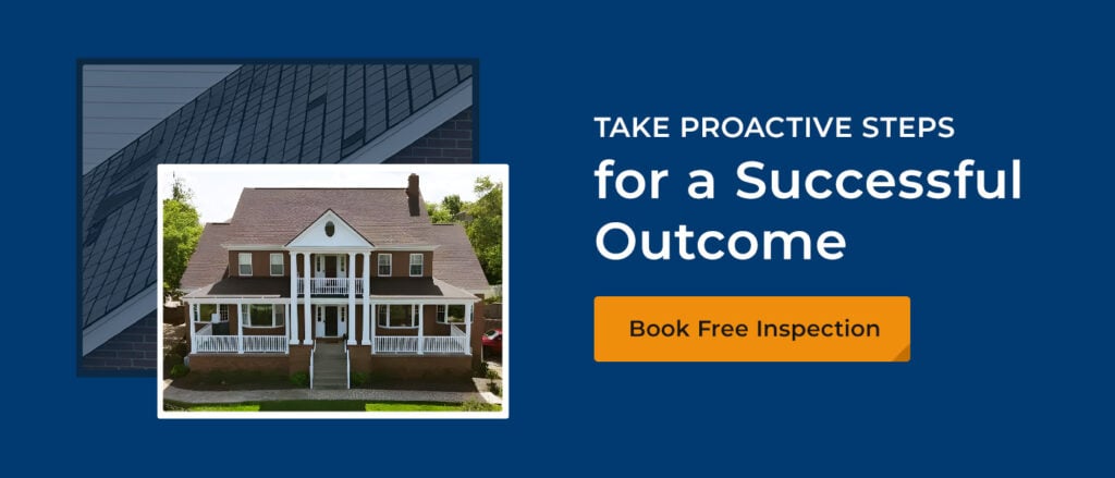 book a free inspection button with Lifetime Quality Roofing